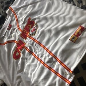 Used Jordan’s and chief baseball jersey